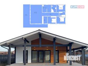 Дом 163м², 1-этажный, участок 15 сот.