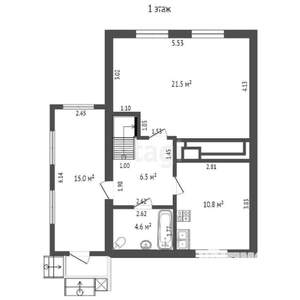 Дом 125м², 2-этажный, участок 18 сот.  