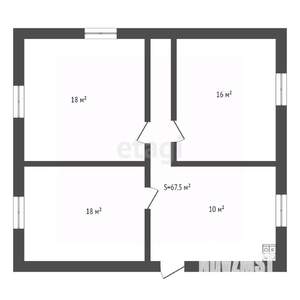 Дом 68м², 1-этажный, участок 53 сот.  