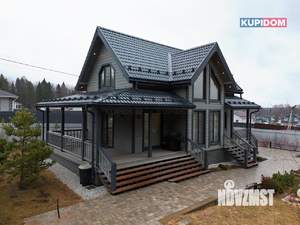 Коттедж 141м², 2-этажный, участок 10 сот.  