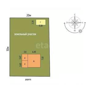 Дача 117м², 2-этажный, участок 12 сот.  