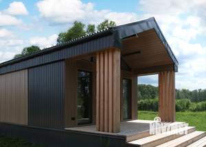 Дом 45м², 1-этажный, участок 4 сот.  