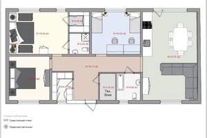 Коттедж 130м², 1-этажный, участок 7 сот.  