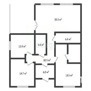 Дом 134м², 2-этажный, участок 5 сот.  