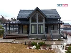 Коттедж 141м², 2-этажный, участок 10 сот.  