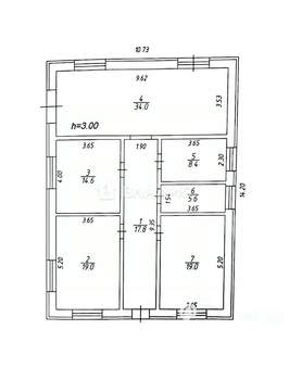 Дом 163м², 1-этажный, участок 15 сот.  