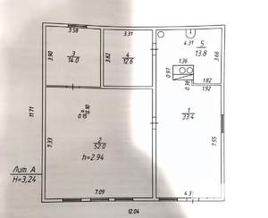 Дача 132м², 1-этажный, участок 10 сот.  