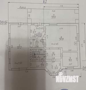 Дом 215м², 3-этажный, участок 14 сот.  