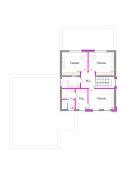 Коттедж 253м², 2-этажный, участок 10 сот.  