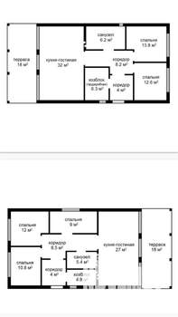 Дом 102м², 1-этажный, участок 9 сот.  