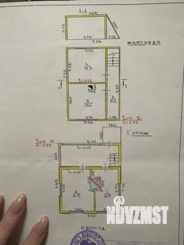 Дом 89м², 2-этажный, участок 6 сот.  