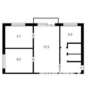 3-к квартира, вторичка, 49м2, 5/5 этаж