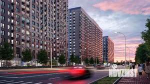 1-к квартира, строящийся дом, 41м2, 17/18 этаж