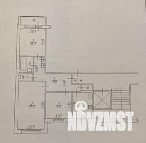 3-к квартира, вторичка, 65м2, 1/9 этаж