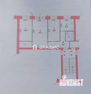 3-к квартира, вторичка, 55м2, 1/5 этаж
