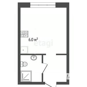 Студия квартира, вторичка, 17м2, 1/3 этаж