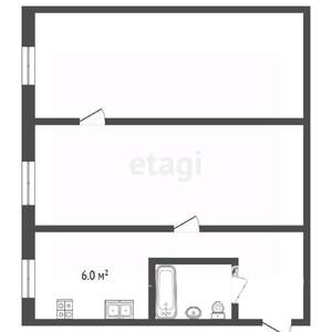 2-к квартира, вторичка, 45м2, 1/5 этаж