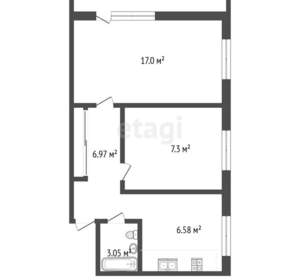 2-к квартира, вторичка, 50м2, 8/9 этаж
