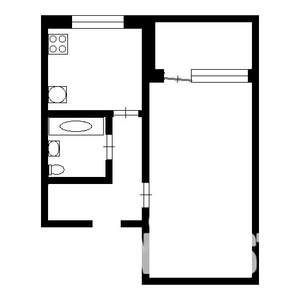 1-к квартира, вторичка, 34м2, 5/9 этаж