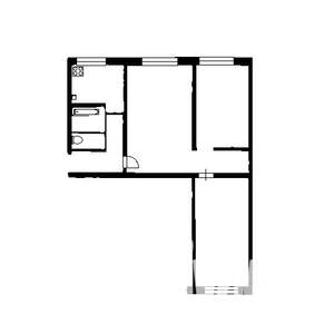 3-к квартира, вторичка, 56м2, 3/9 этаж