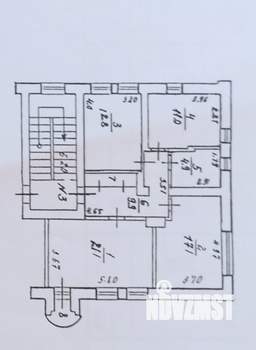 3-к квартира, вторичка, 78м2, 2/4 этаж