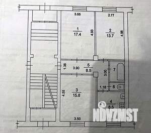 3-к квартира, вторичка, 68м2, 1/5 этаж