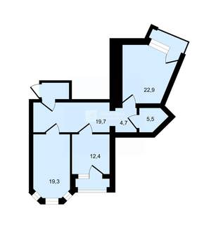 2-к квартира, вторичка, 84м2, 2/10 этаж