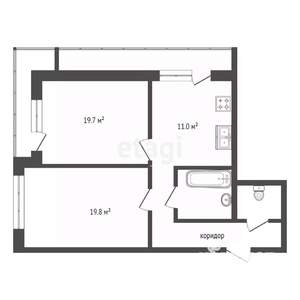 2-к квартира, вторичка, 70м2, 9/18 этаж