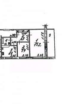 2-к квартира, вторичка, 46м2, 5/10 этаж