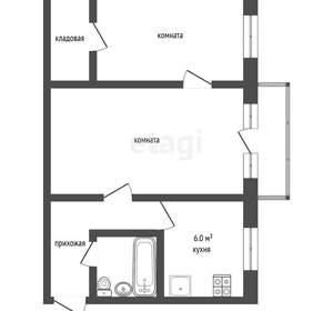 2-к квартира, вторичка, 44м2, 5/5 этаж