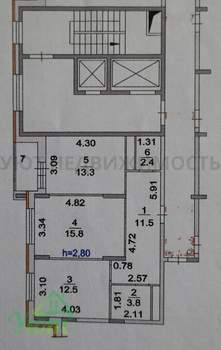 2-к квартира, вторичка, 59м2, 10/10 этаж