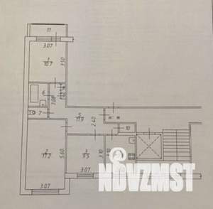 3-к квартира, вторичка, 65м2, 1/9 этаж