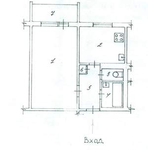 1-к квартира, вторичка, 38м2, 8/9 этаж
