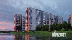 1-к квартира, строящийся дом, 41м2, 17/18 этаж
