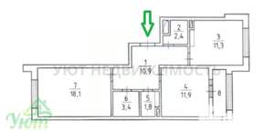 2-к квартира, вторичка, 60м2, 2/25 этаж