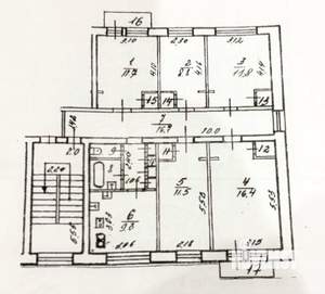 5-к квартира, вторичка, 95м2, 3/5 этаж