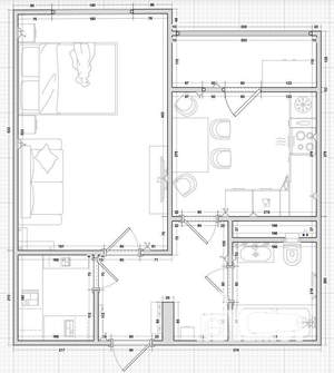 1-к квартира, вторичка, 44м2, 7/10 этаж